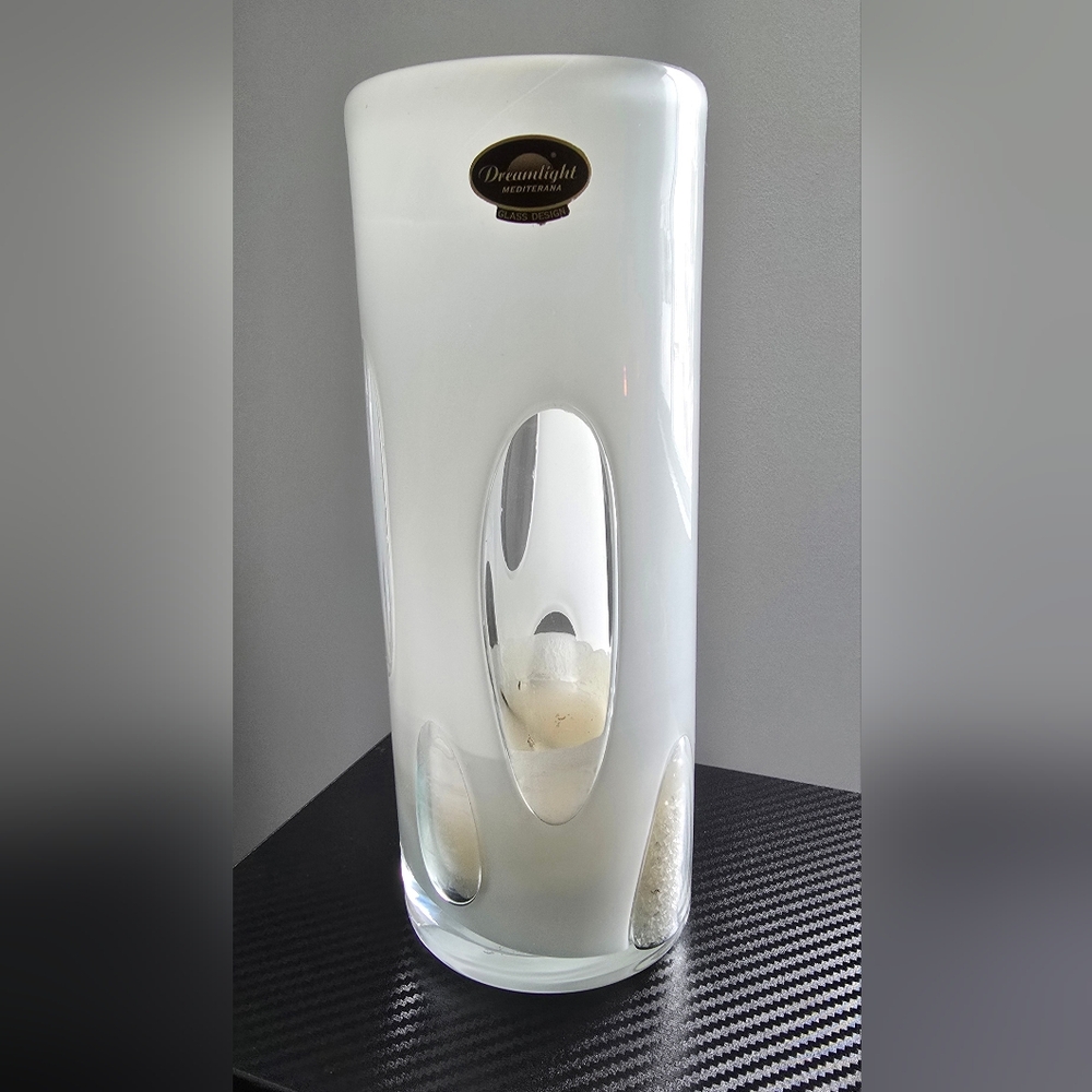 One Of A Kind Dreamlight Mediterrana German Art Glass Vase & Candle Holder